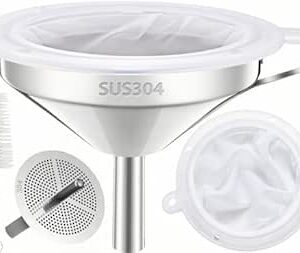 Stainless Steel Funnel with Mesh Filter