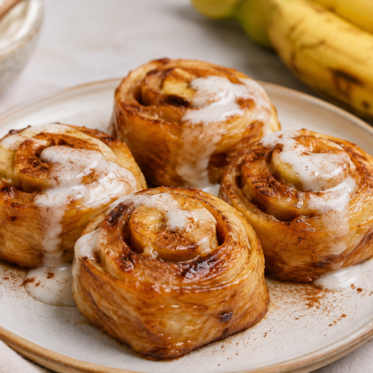 Rice Paper Banana Cinnamon Rolls